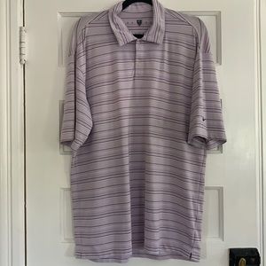 Nike Golf Purple striped polo L